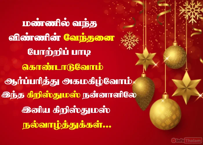 Happy Christmas Wishes in Tamil 