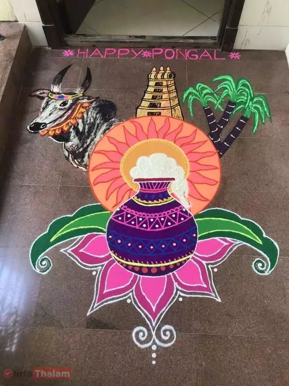 Pongal Theme Kolam