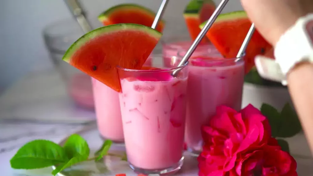 How To Make Watermelon Milk Sharbat in Tamil